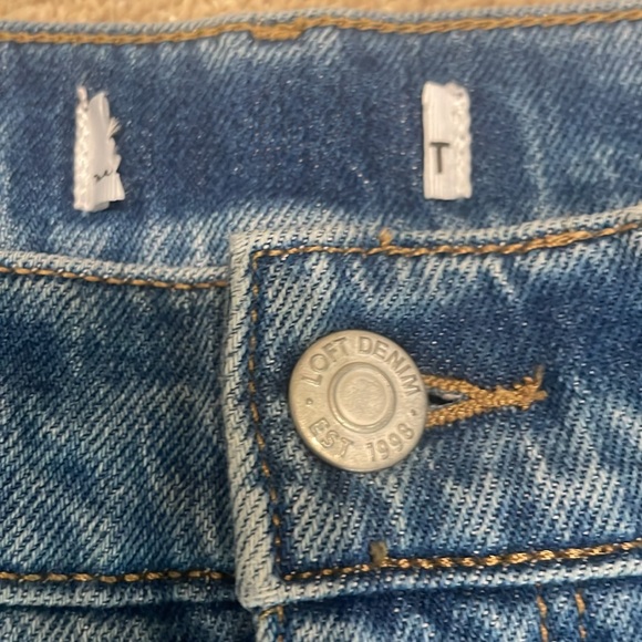 Ann Taylor Loft denim jeans, no size tag, see description - Picture 3 of 10